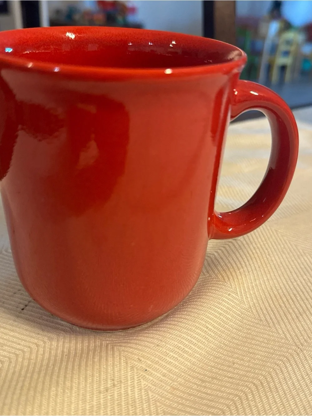 Bright Red Ceramic Coffee Mug - Home Dining